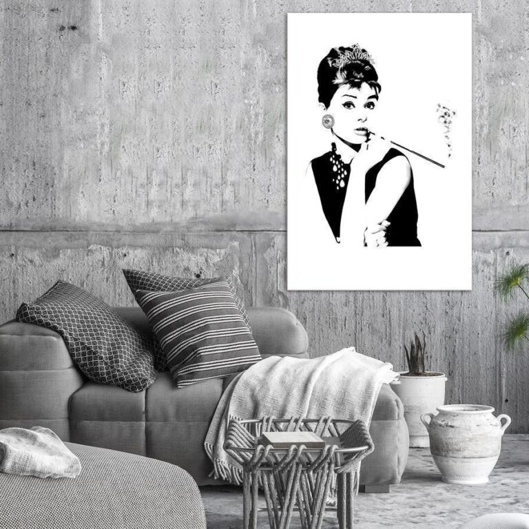Schilderij - Audrey (1 Part) Vertical