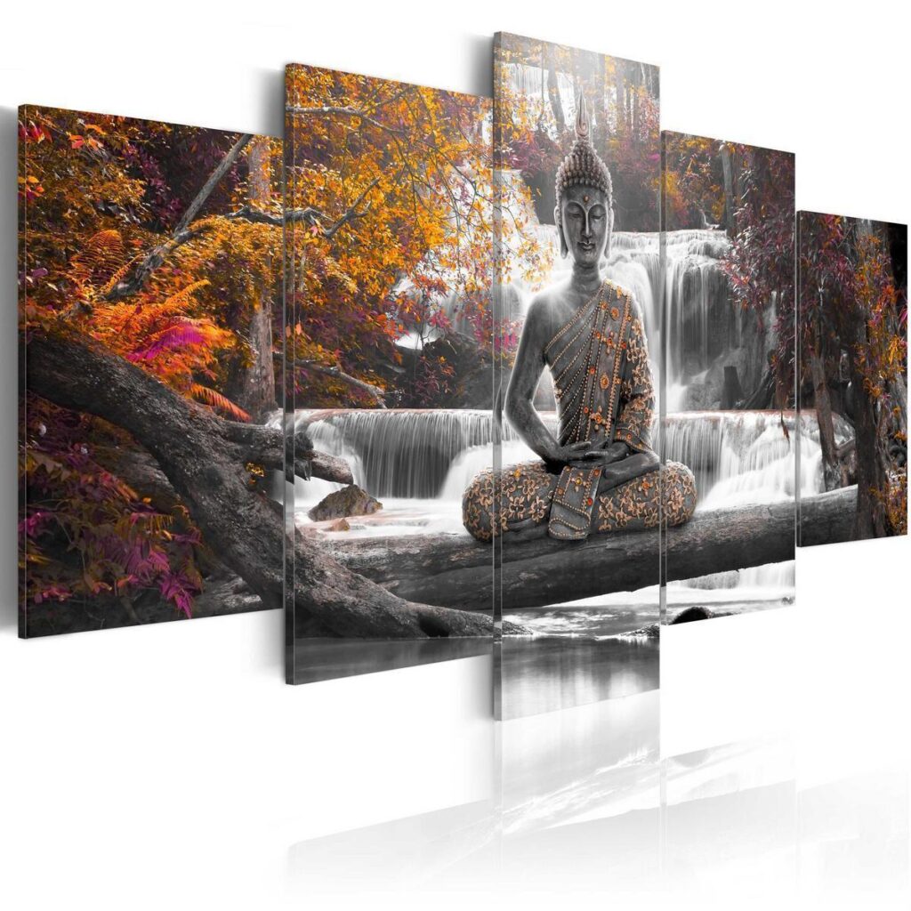 Schilderij - Autumn Buddha - Afbeelding 2