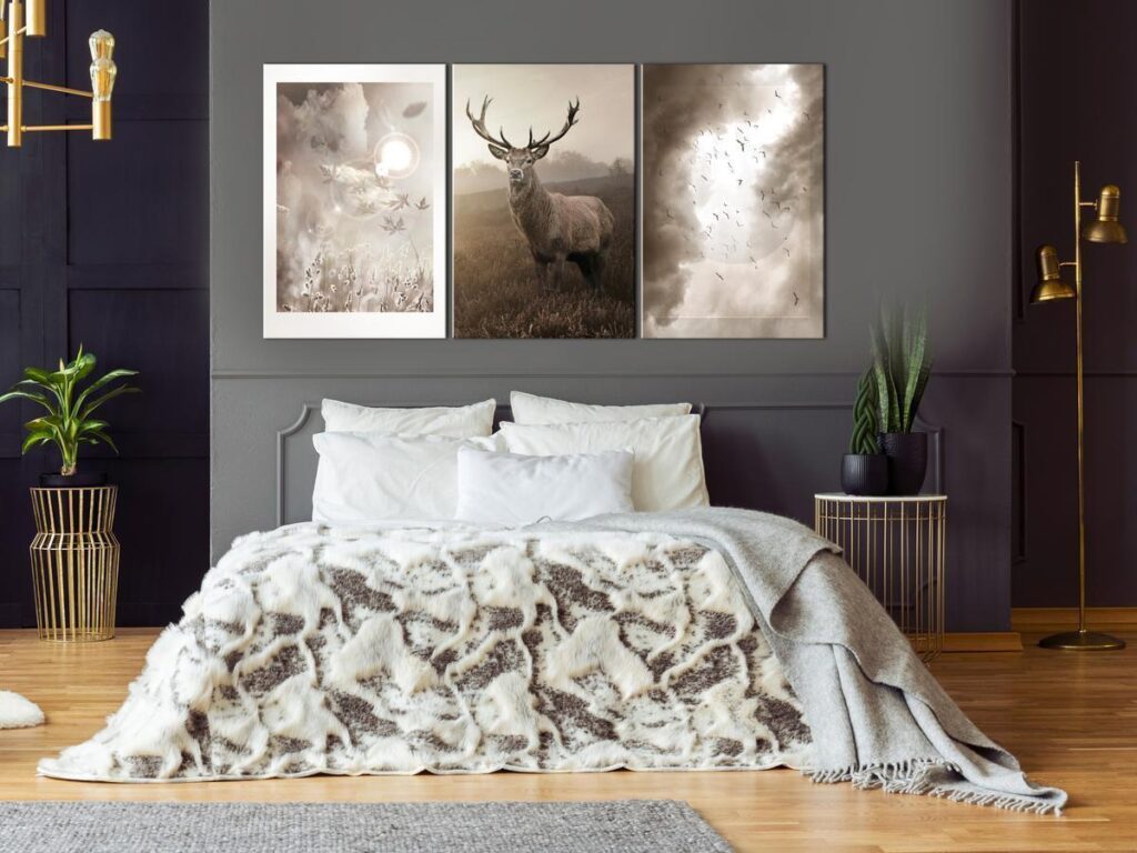 Schilderij - Autumn Evenings (3 Parts) - Afbeelding 2