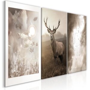 Schilderij - Autumn Evenings (3 Parts)