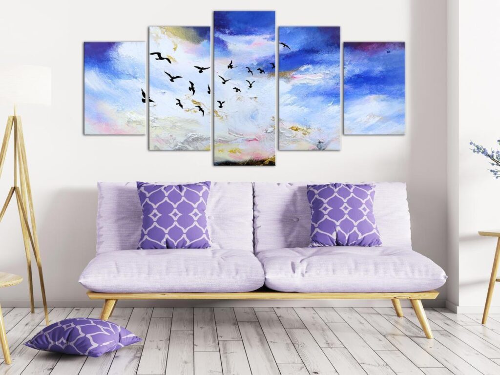 Schilderij - Autumn Is Coming (5 Parts) Wide - Afbeelding 2