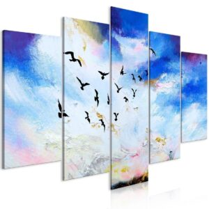 Schilderij - Autumn Is Coming (5 Parts) Wide