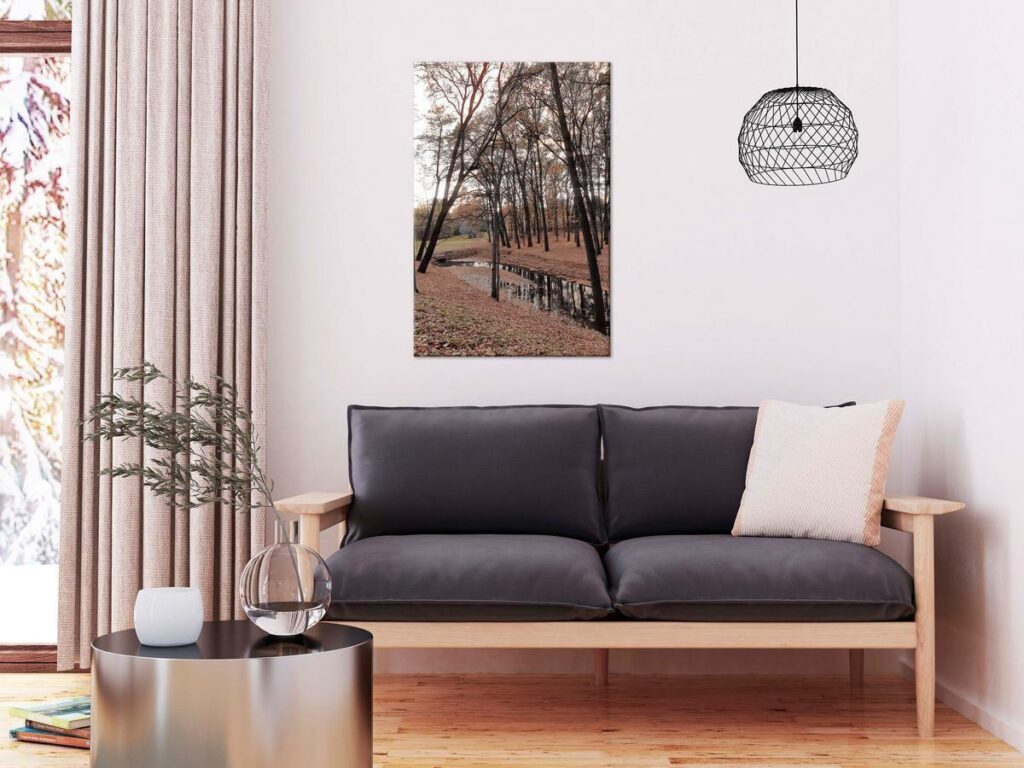 Schilderij - Autumn Walk (1 Part) Vertical