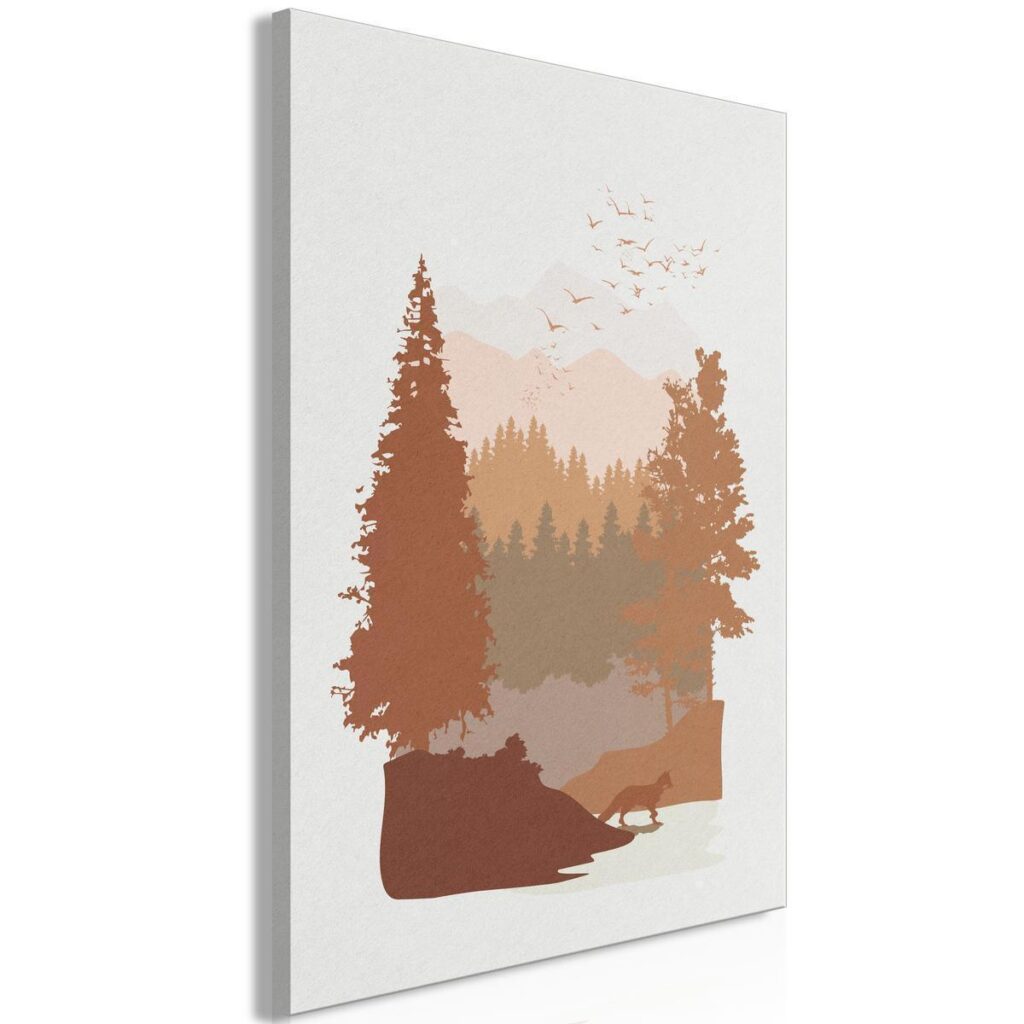 Schilderij - Autumn in the Mountains (1 Part) Vertical - Afbeelding 2