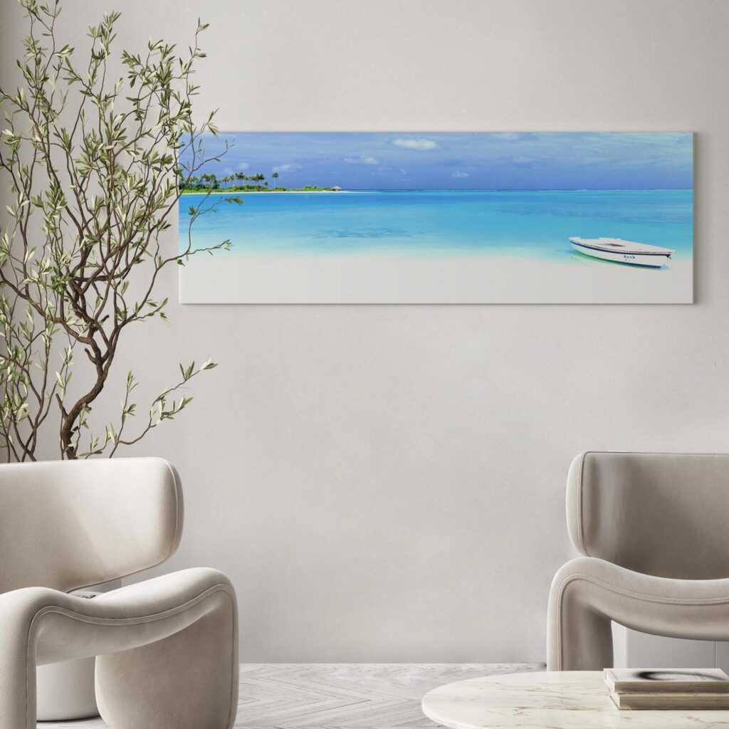 Schilderij - Azure Paradise - Afbeelding 3