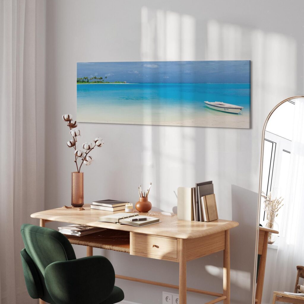 Schilderij - Azure Paradise - Afbeelding 4