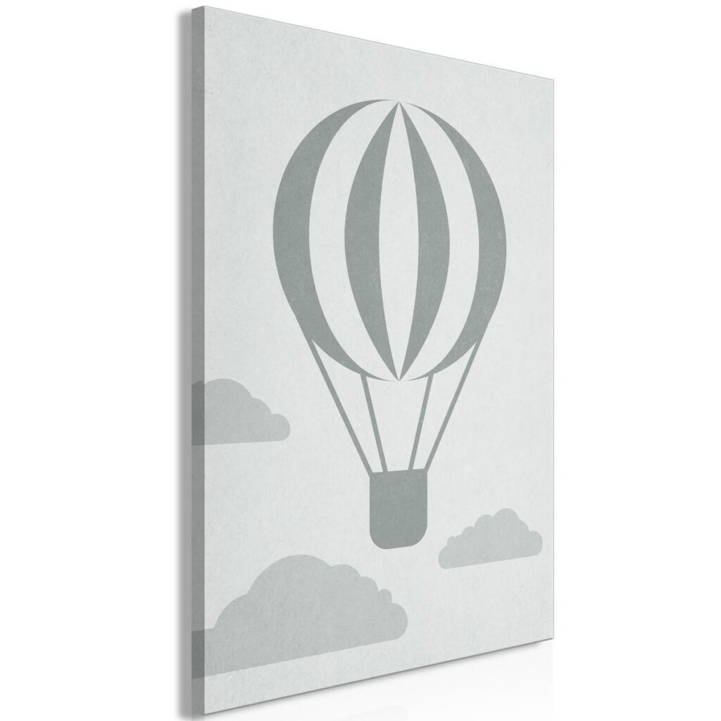 Schilderij - Balloon Travel (1 Part) Vertical - Afbeelding 2