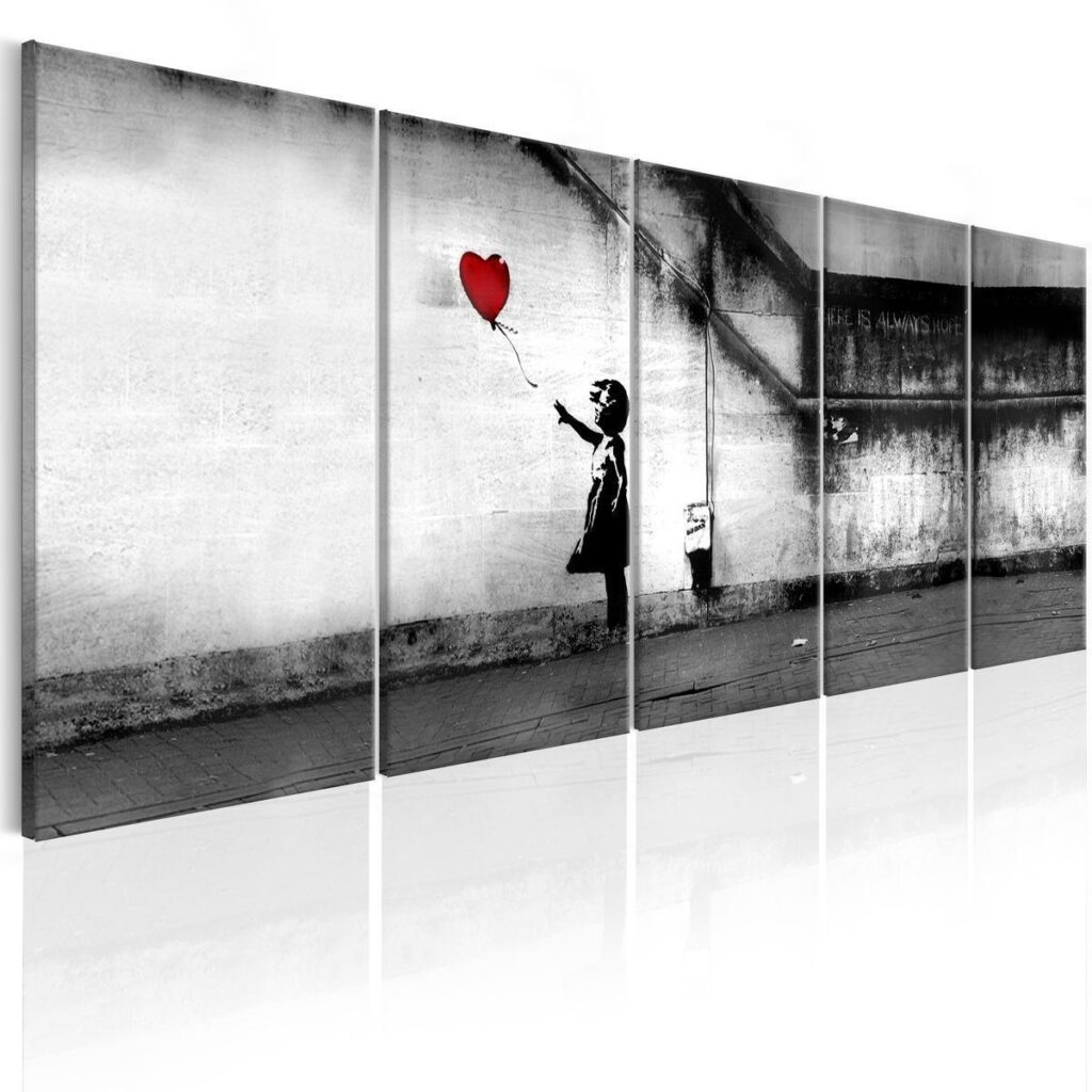 Schilderij - Banksy: Runaway Balloon