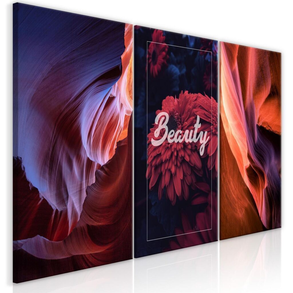 Schilderij - Beauty of Canyons (3 Parts) - Afbeelding 2