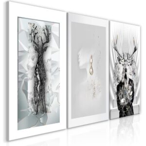 Schilderij - Beauty of Nature (3 Parts)