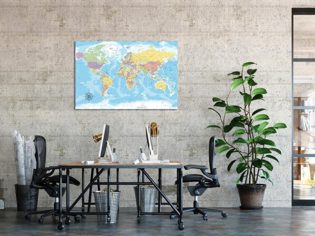 Schilderij - Beauty of the Globe (1 Part) Wide