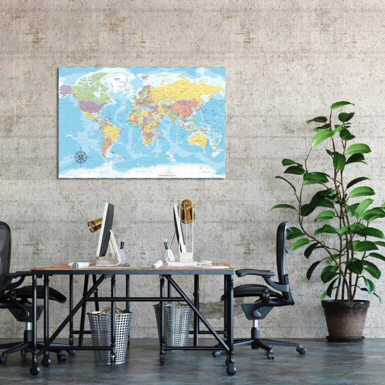 Schilderij - Beauty of the Globe (1 Part) Wide