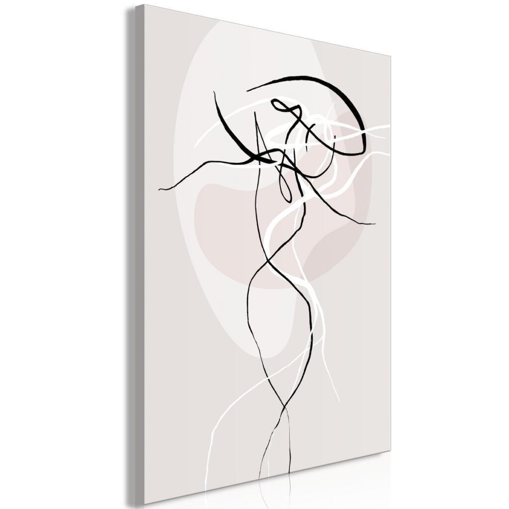 Schilderij - Beige Energy (1 Part) Vertical - Afbeelding 2