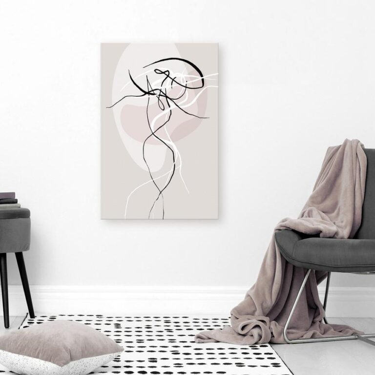 Schilderij - Beige Energy (1 Part) Vertical