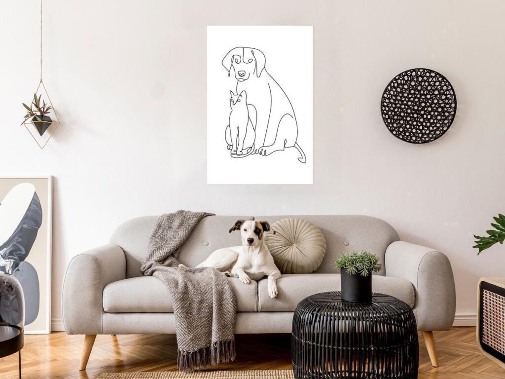 Schilderij - Best Friends (1 Part) Vertical - Afbeelding 2