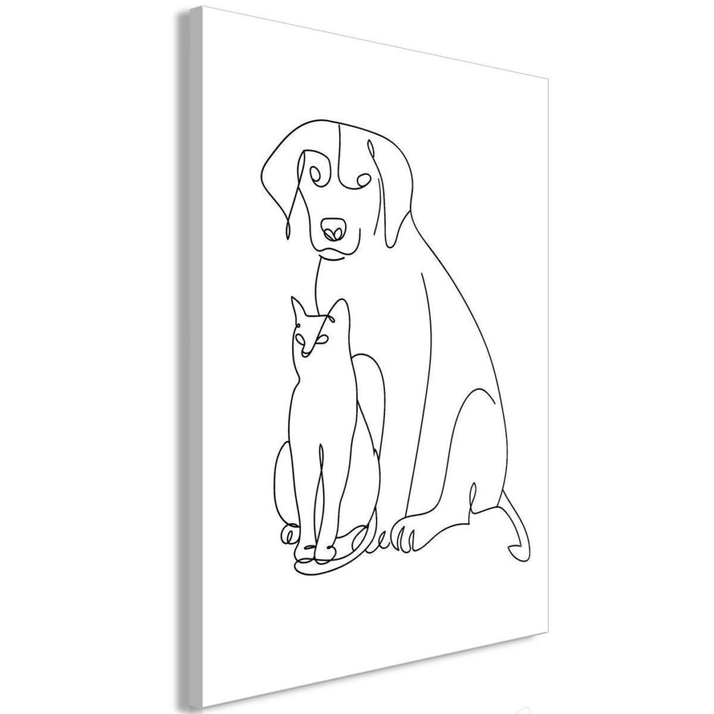 Schilderij - Best Friends (1 Part) Vertical