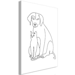 Schilderij - Best Friends (1 Part) Vertical
