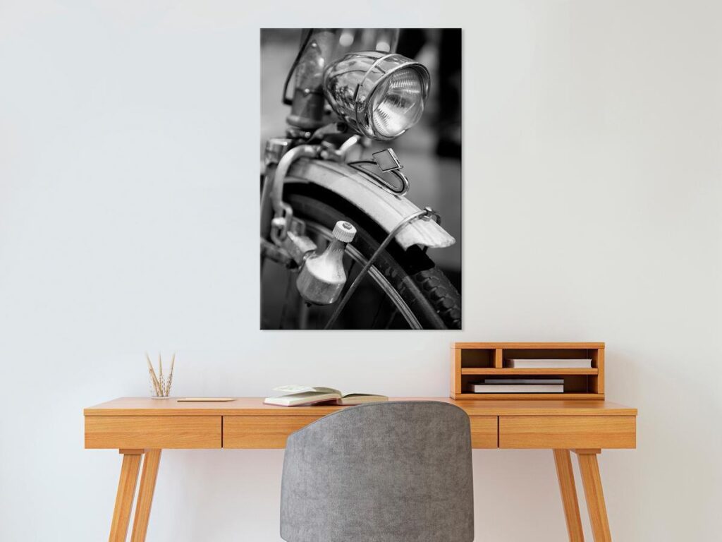 Schilderij - Bicycle Details (1 Part) Vertical