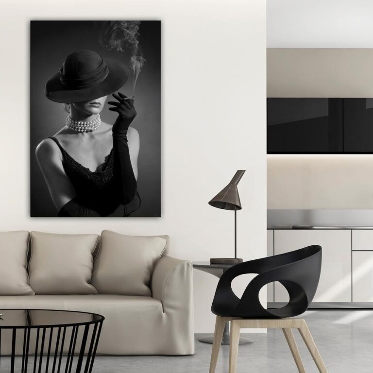 Schilderij - Black Elegance (1 Part) Vertical