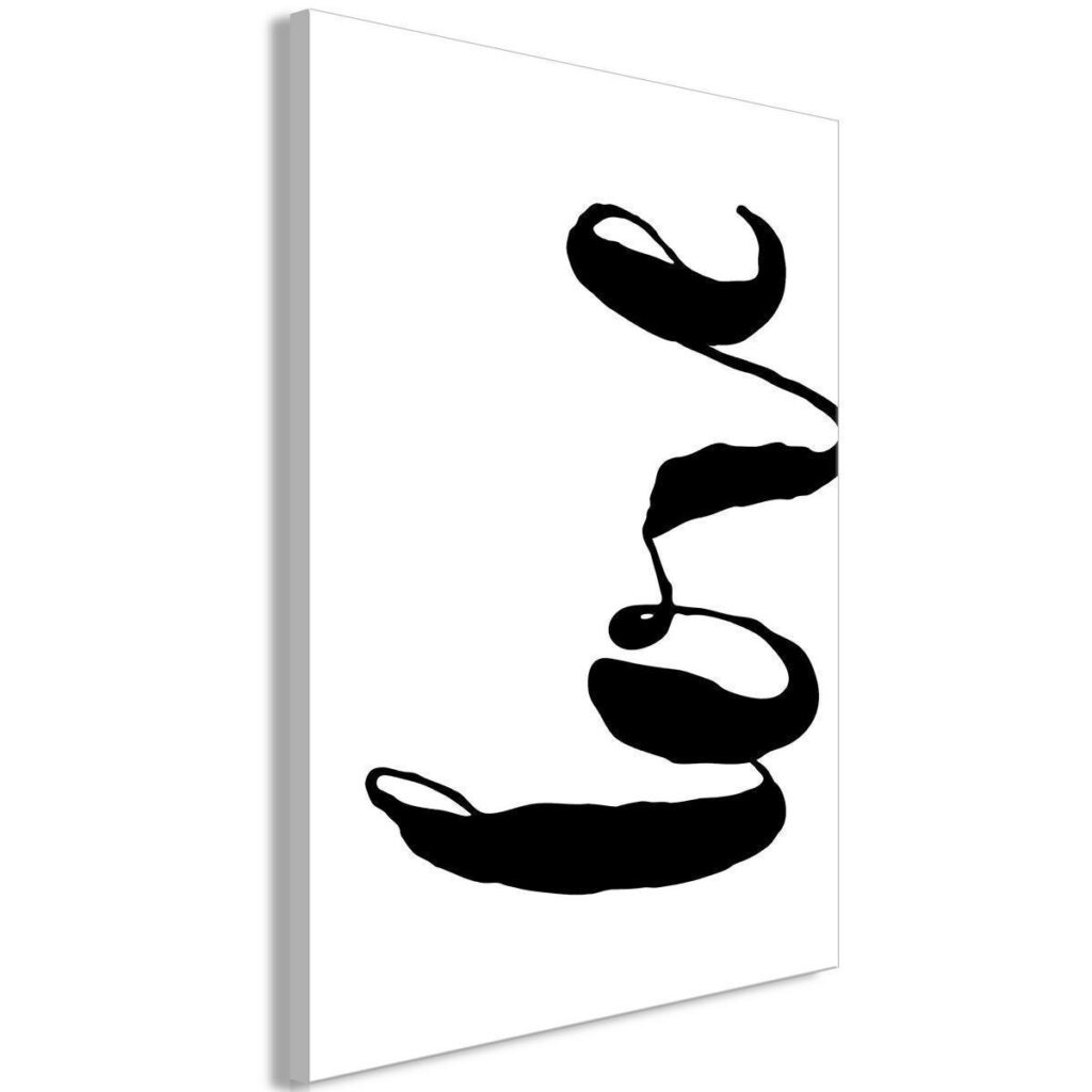 Schilderij - Black Love (1 Part) Vertical - Afbeelding 2