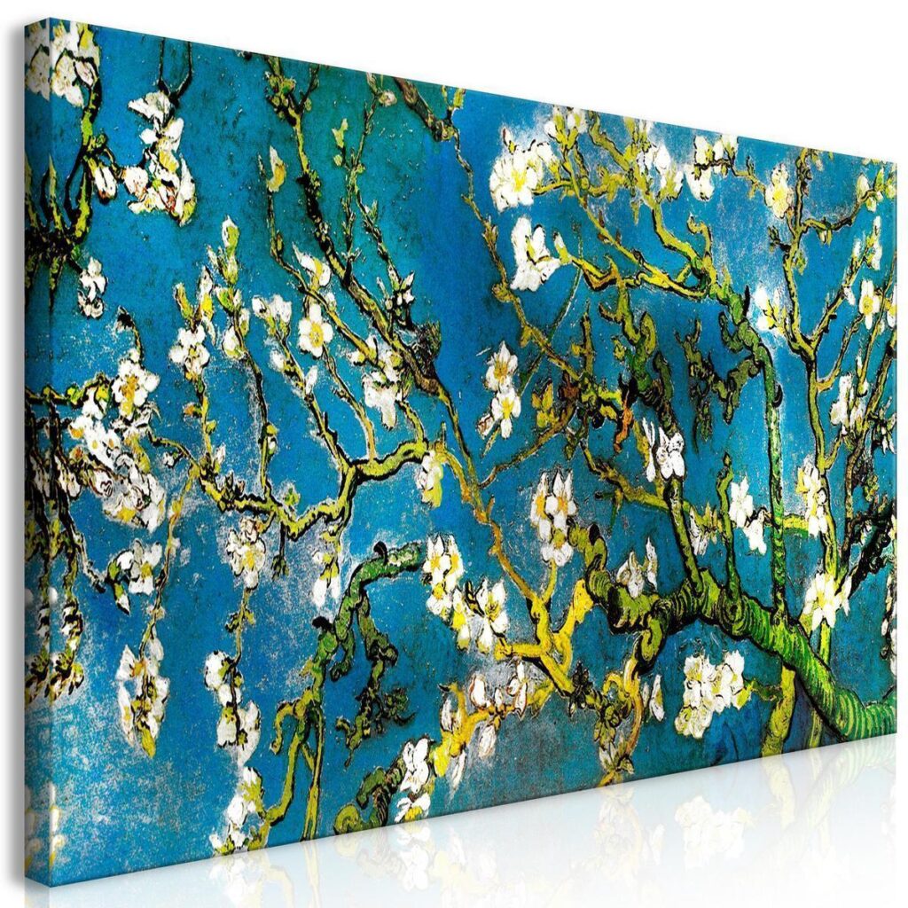 Schilderij - Blooming Almond (1 Part) Wide - Afbeelding 2