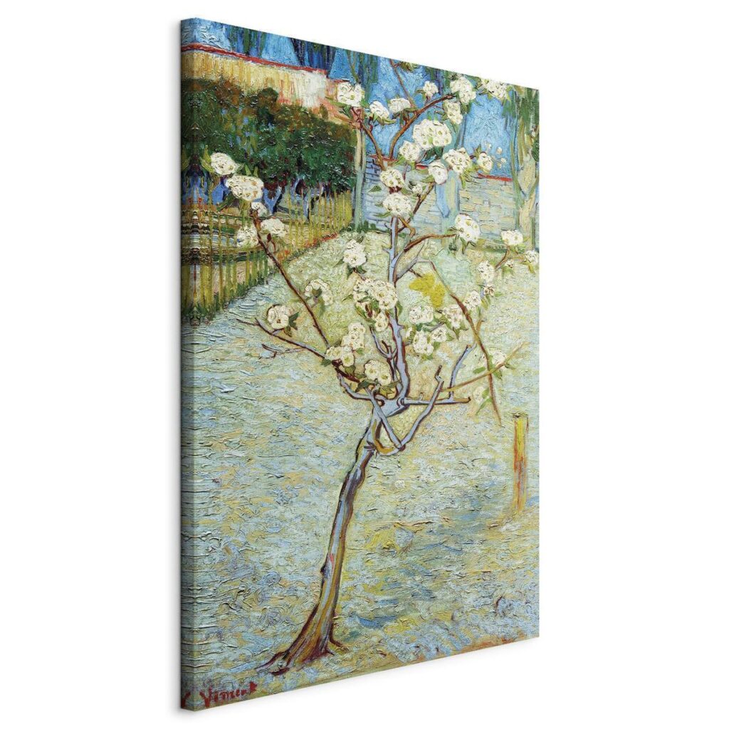 Schilderij - Blossoming Pear Tree