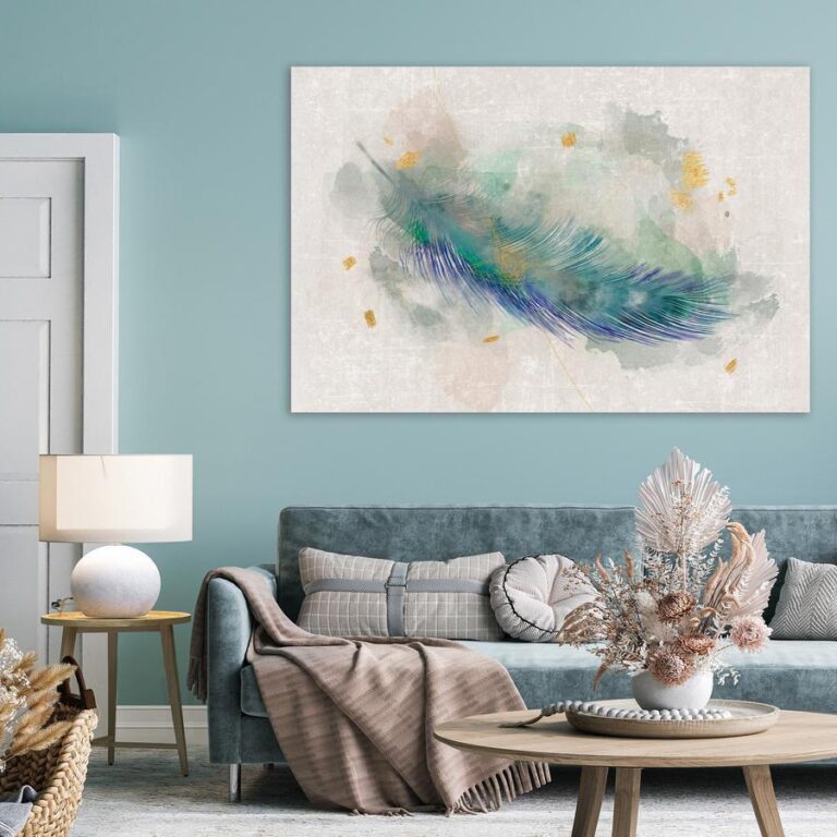 Schilderij - Blue Adventure (1 Part) Wide