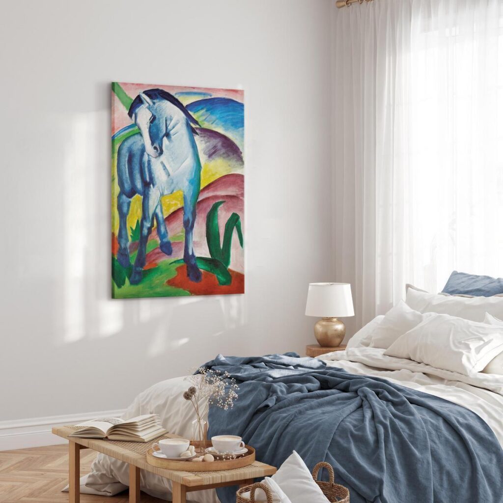 Schilderij - Blue Horse - Afbeelding 2
