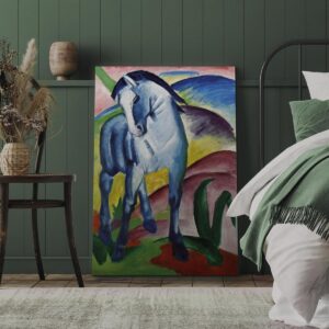 Schilderij - Blue Horse