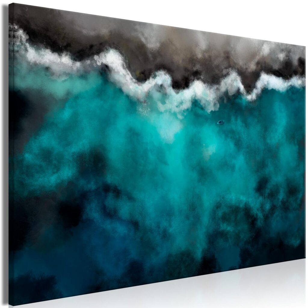 Schilderij - Blue Lagoon (1 Part) Wide