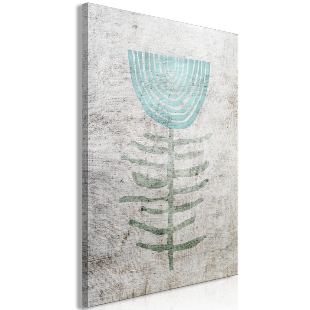 Schilderij - Blue Lily (1 Part) Vertical - Afbeelding 2