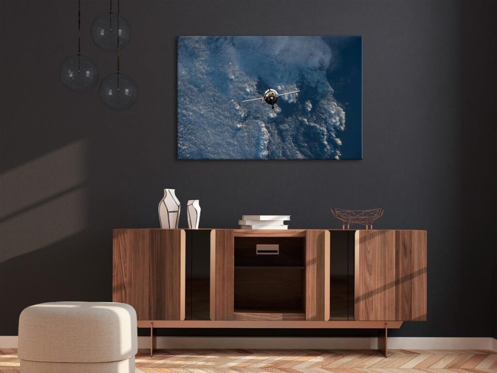 Schilderij - Blue Planet (1 Part) Vertical - Afbeelding 2