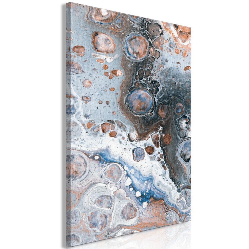 Schilderij - Blue Sienna Marble (1 Part) Vertical - Afbeelding 2