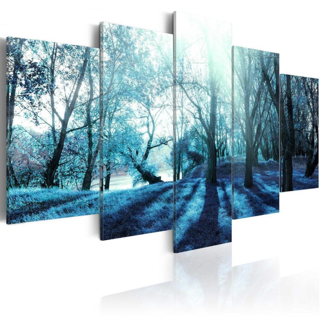 Schilderij - Blue glade - Afbeelding 2