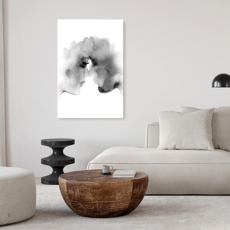 Schilderij - Blurred Thoughts (1 Part) Vertical