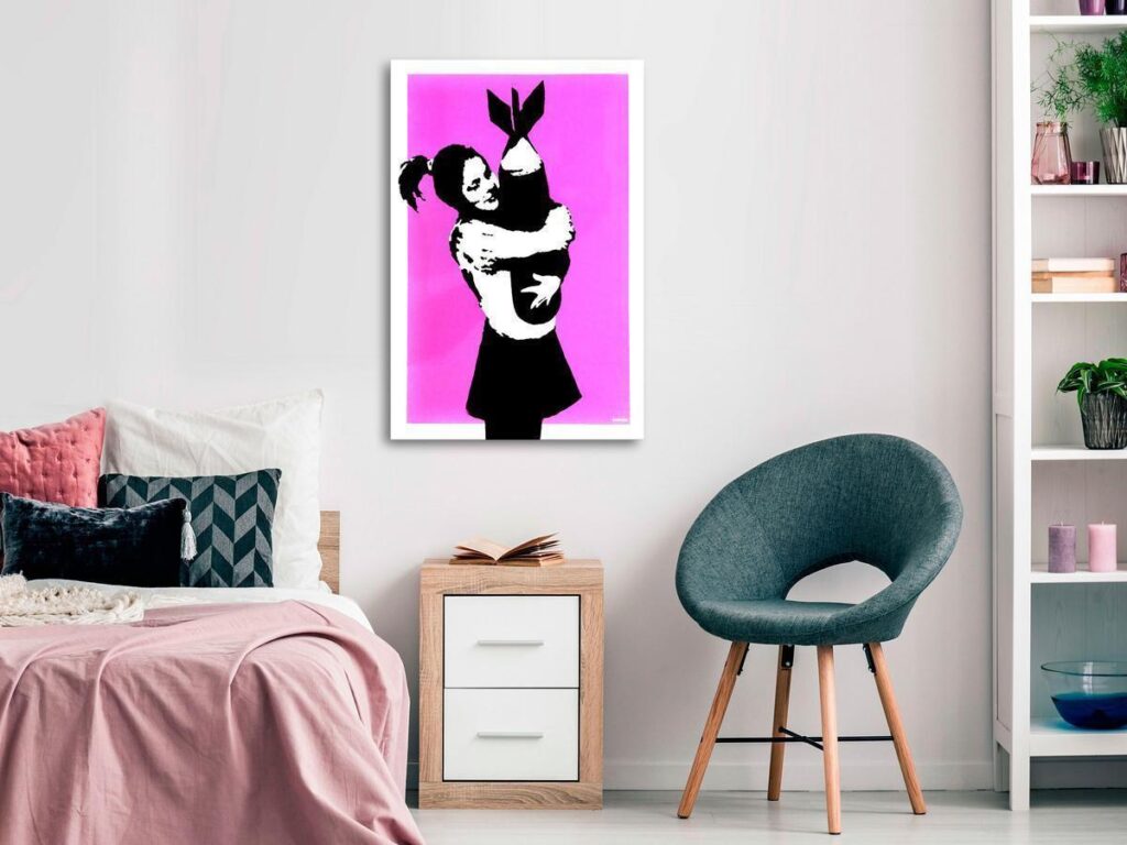 Schilderij - Bomb Hugger (1 Part) Vertical