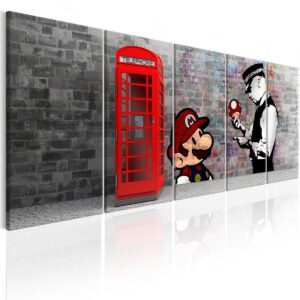 Schilderij - Brick Graffiti I