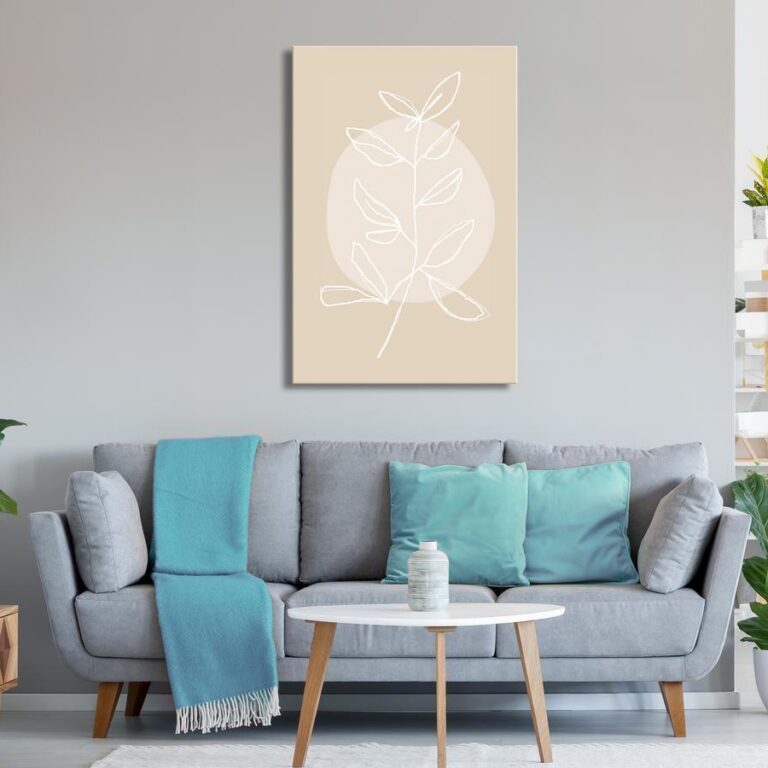 Schilderij - Bright Twig (1 Part) Vertical