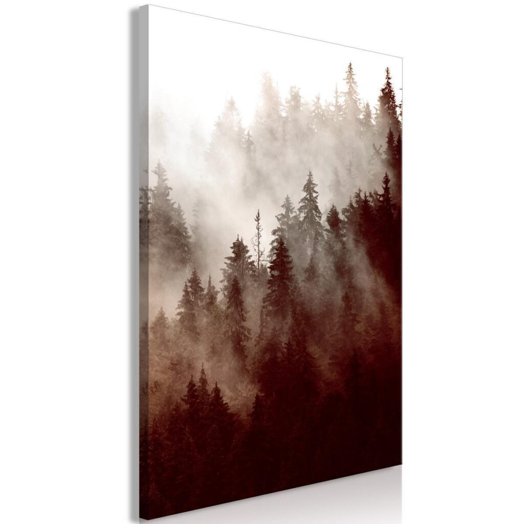 Schilderij - Brown Forest (1 Part) Vertical - Afbeelding 2