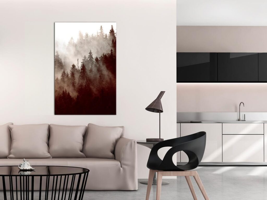 Schilderij - Brown Forest (1 Part) Vertical