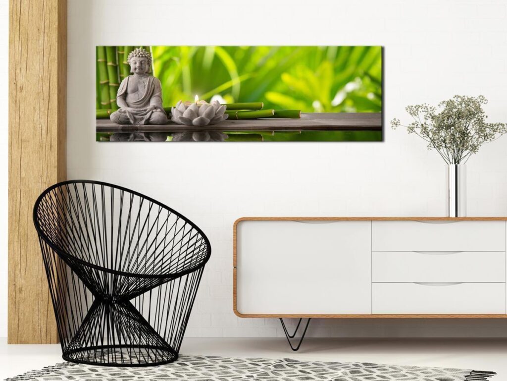 Schilderij - Buddha: Meditation - Afbeelding 2