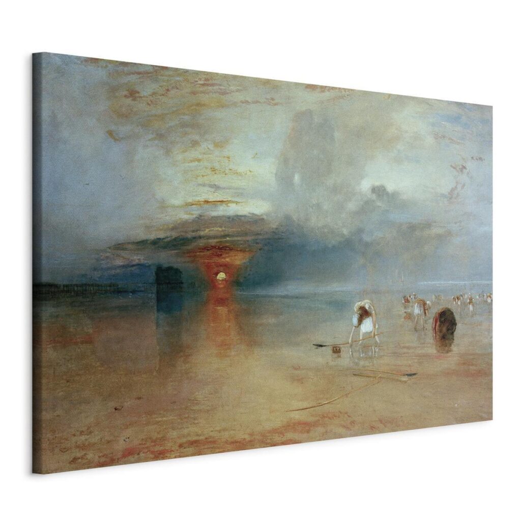 Schilderij - Calais Beach, Low Tide - Afbeelding 2