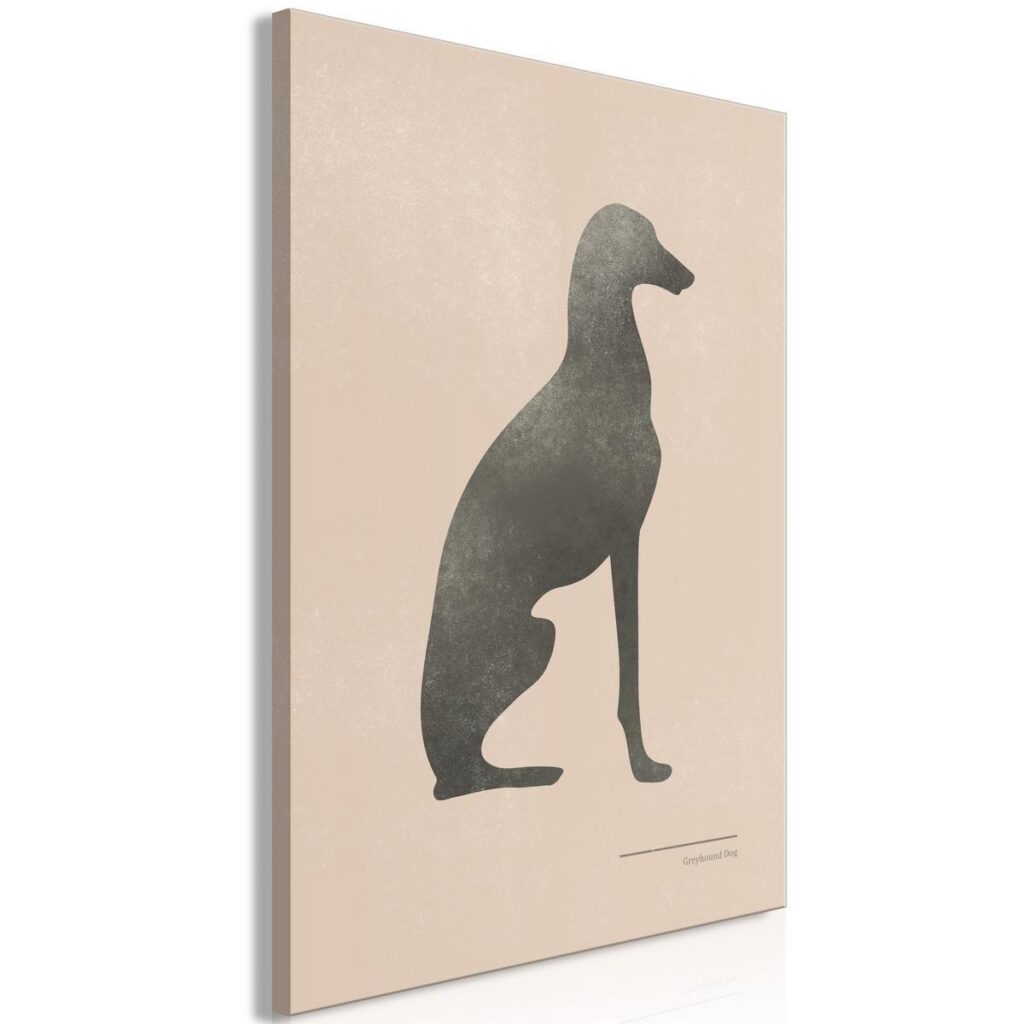 Schilderij - Calm Greyhound (1 Part) Vertical - Afbeelding 2