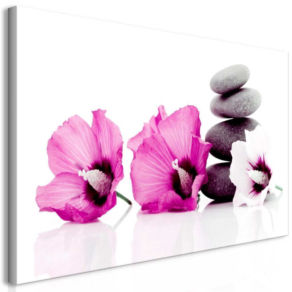 Schilderij - Calm Mallow (1 Part) Pink