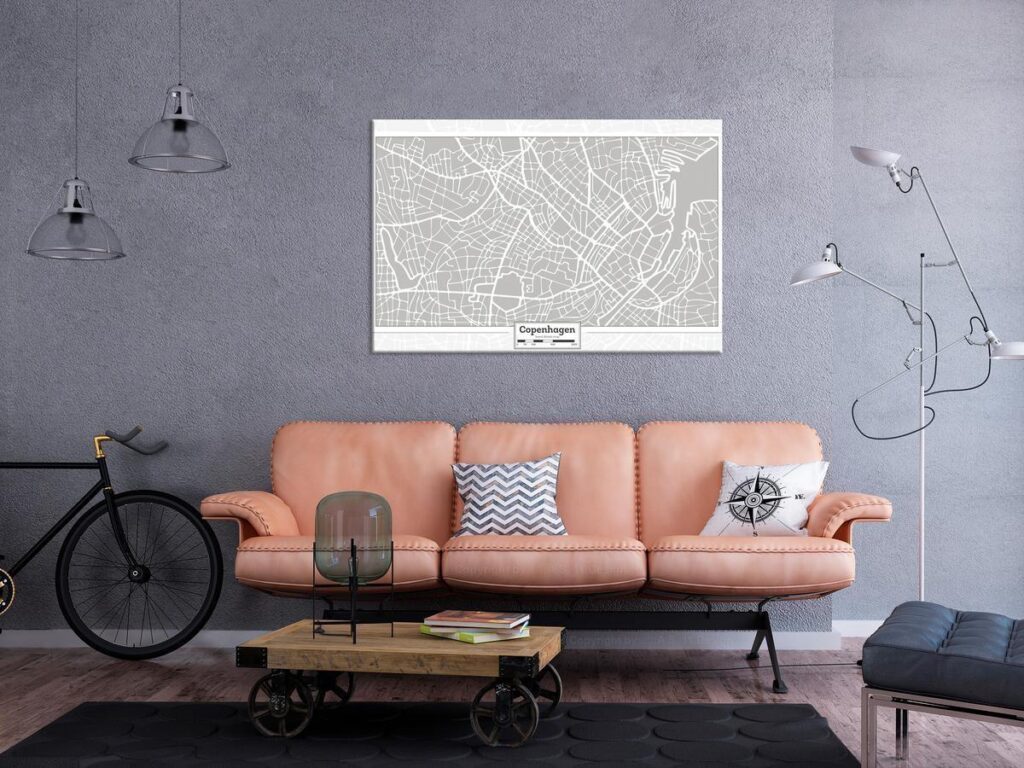Schilderij - Capital of Denmark (1 Part) Wide