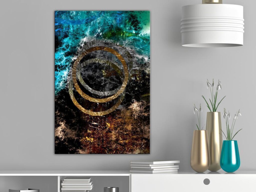 Schilderij - Cassiopeia (1 Part) Vertical - Afbeelding 2
