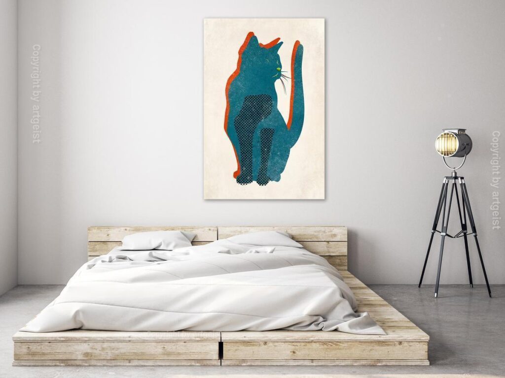 Schilderij - Cat's Moods (1 Part) Vertical