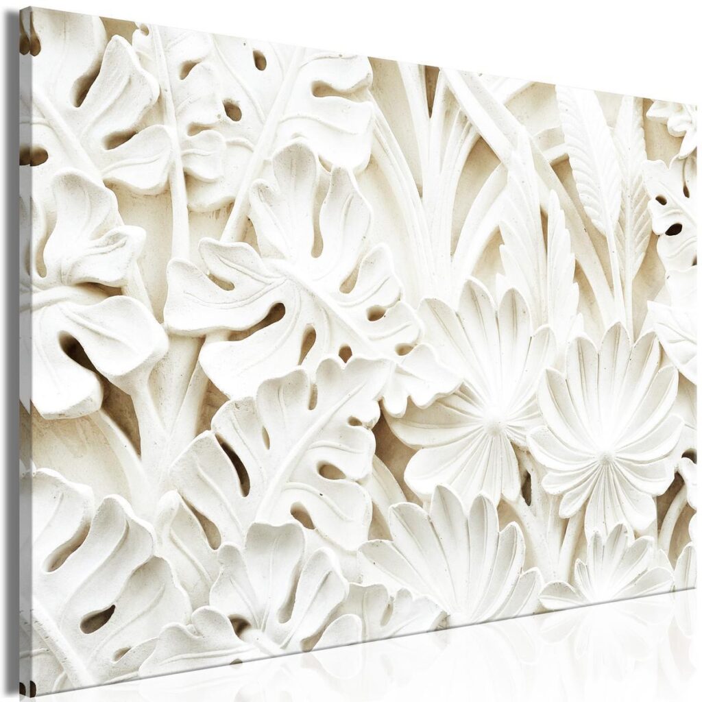 Schilderij - Ceramic Leaves (1 Part) Wide - Afbeelding 2