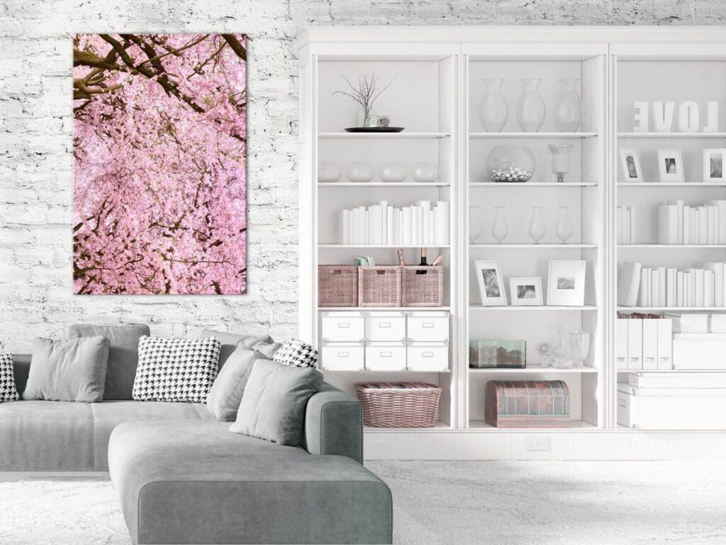 Schilderij - Cherry Tree (1 Part) Vertical