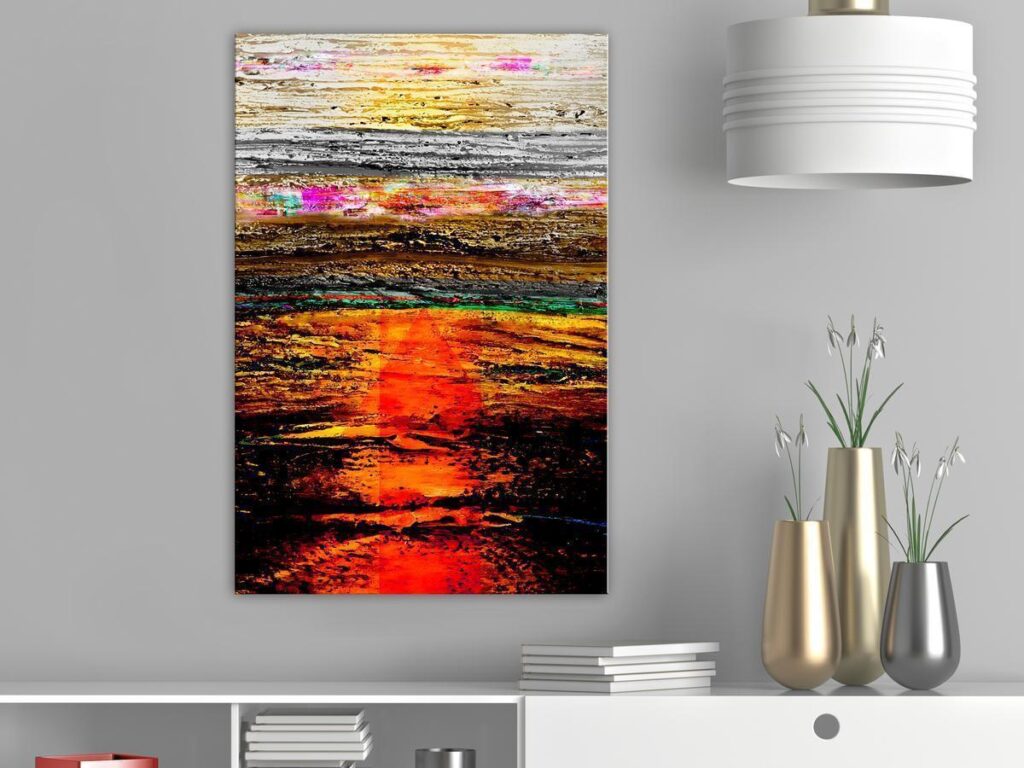 Schilderij - Childhood Dreams (1 Part) Vertical - Afbeelding 2